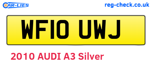 WF10UWJ are the vehicle registration plates.