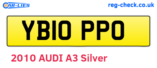 YB10PPO are the vehicle registration plates.