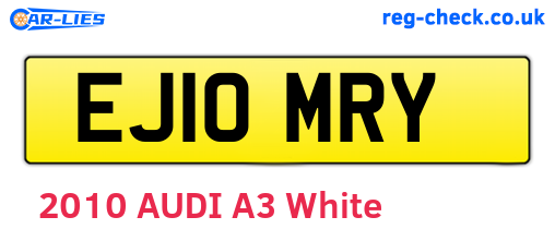EJ10MRY are the vehicle registration plates.
