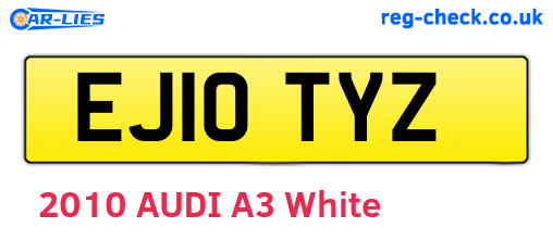 EJ10TYZ are the vehicle registration plates.