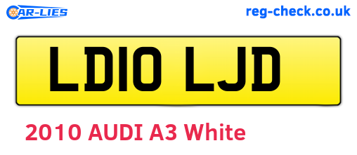 LD10LJD are the vehicle registration plates.