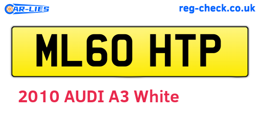 ML60HTP are the vehicle registration plates.