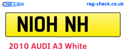 N10HNH are the vehicle registration plates.