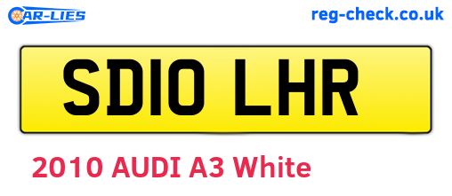 SD10LHR are the vehicle registration plates.