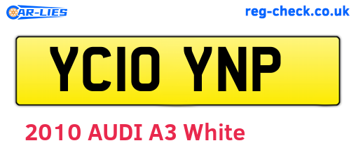 YC10YNP are the vehicle registration plates.
