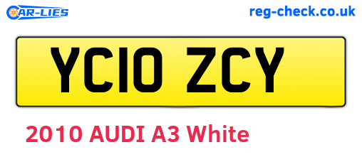 YC10ZCY are the vehicle registration plates.