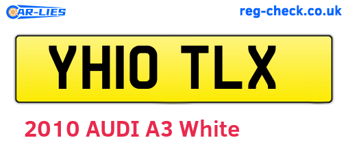 YH10TLX are the vehicle registration plates.
