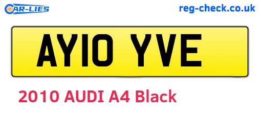 AY10YVE are the vehicle registration plates.