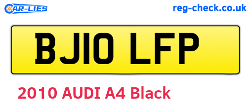 BJ10LFP are the vehicle registration plates.