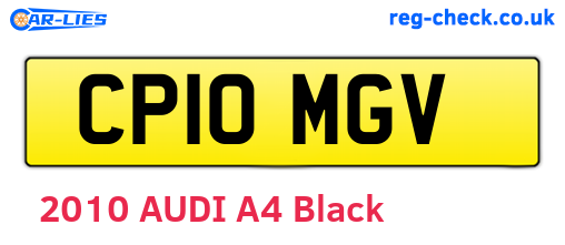 CP10MGV are the vehicle registration plates.