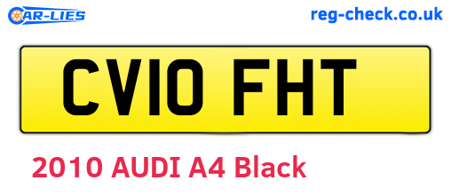 CV10FHT are the vehicle registration plates.
