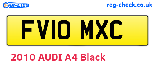 FV10MXC are the vehicle registration plates.