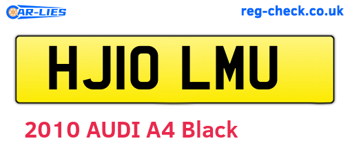 HJ10LMU are the vehicle registration plates.