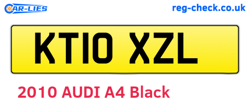 KT10XZL are the vehicle registration plates.
