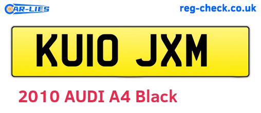 KU10JXM are the vehicle registration plates.