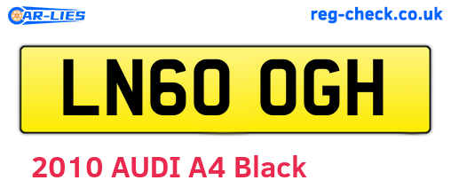 LN60OGH are the vehicle registration plates.