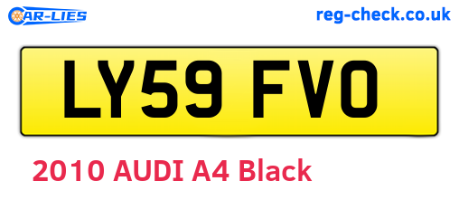 LY59FVO are the vehicle registration plates.