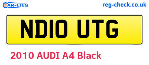 ND10UTG are the vehicle registration plates.