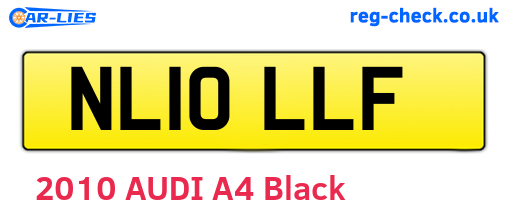 NL10LLF are the vehicle registration plates.