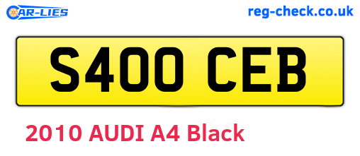 S400CEB are the vehicle registration plates.
