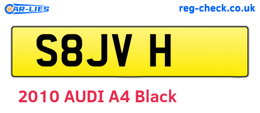 S8JVH are the vehicle registration plates.