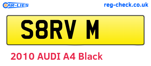 S8RVM are the vehicle registration plates.