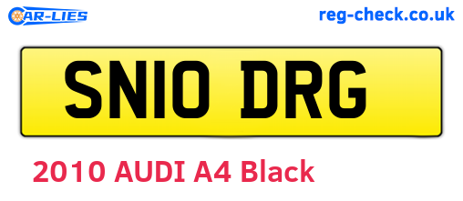SN10DRG are the vehicle registration plates.