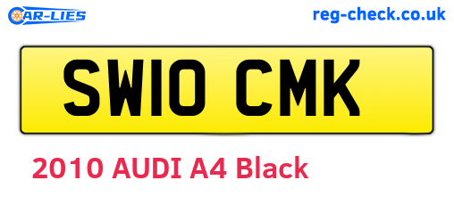 SW10CMK are the vehicle registration plates.