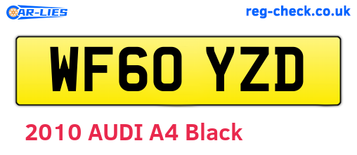 WF60YZD are the vehicle registration plates.