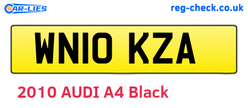 WN10KZA are the vehicle registration plates.