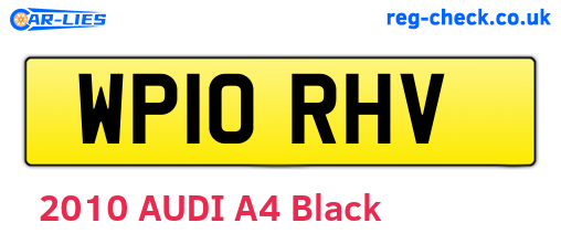 WP10RHV are the vehicle registration plates.