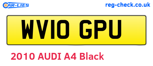 WV10GPU are the vehicle registration plates.
