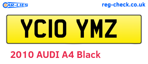 YC10YMZ are the vehicle registration plates.