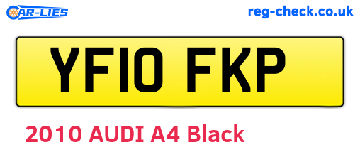 YF10FKP are the vehicle registration plates.