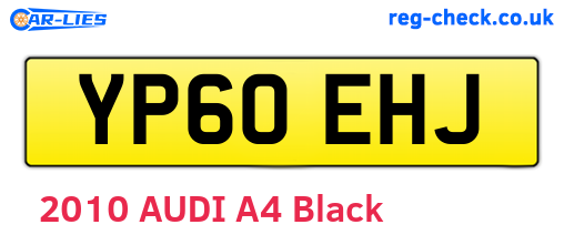 YP60EHJ are the vehicle registration plates.