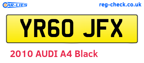 YR60JFX are the vehicle registration plates.