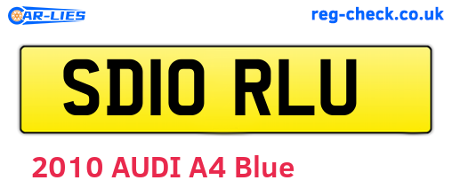 SD10RLU are the vehicle registration plates.