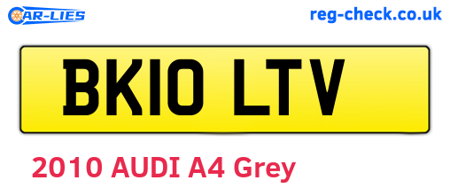 BK10LTV are the vehicle registration plates.
