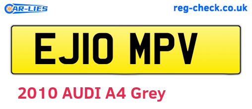 EJ10MPV are the vehicle registration plates.