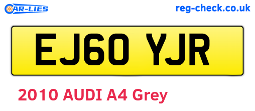 EJ60YJR are the vehicle registration plates.