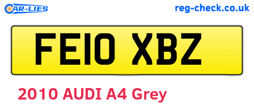 FE10XBZ are the vehicle registration plates.