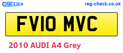 FV10MVC are the vehicle registration plates.