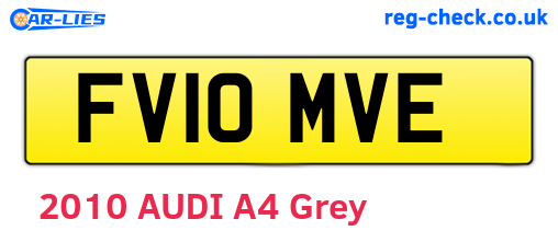 FV10MVE are the vehicle registration plates.