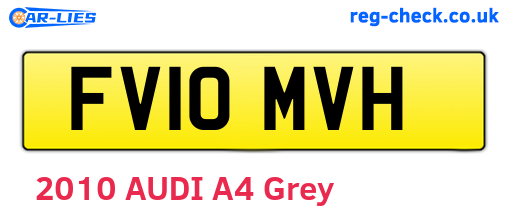 FV10MVH are the vehicle registration plates.