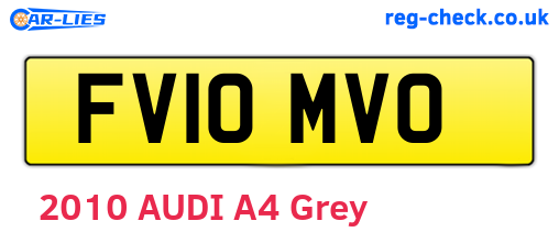 FV10MVO are the vehicle registration plates.