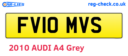 FV10MVS are the vehicle registration plates.