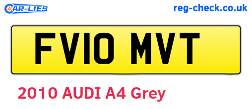 FV10MVT are the vehicle registration plates.