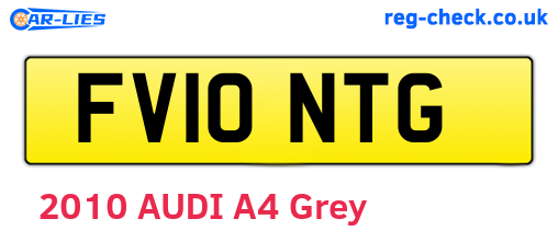 FV10NTG are the vehicle registration plates.