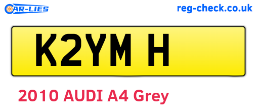 K2YMH are the vehicle registration plates.