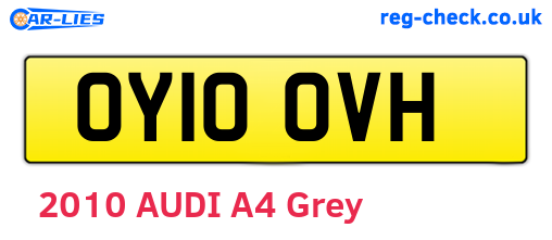 OY10OVH are the vehicle registration plates.